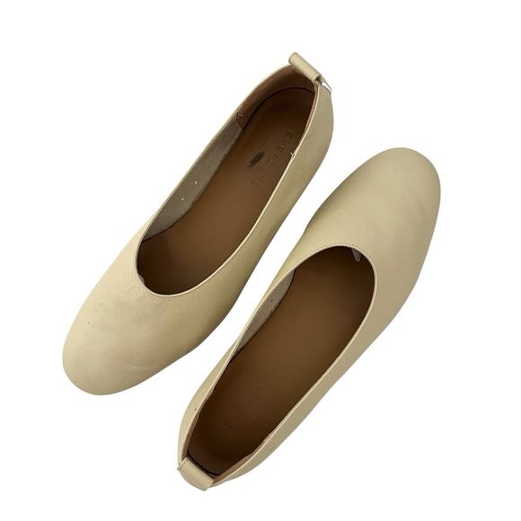Everlane The Italian Leather Day Glove flats7.5 cream minimalist Quiet luxury - Picture 6 of 10